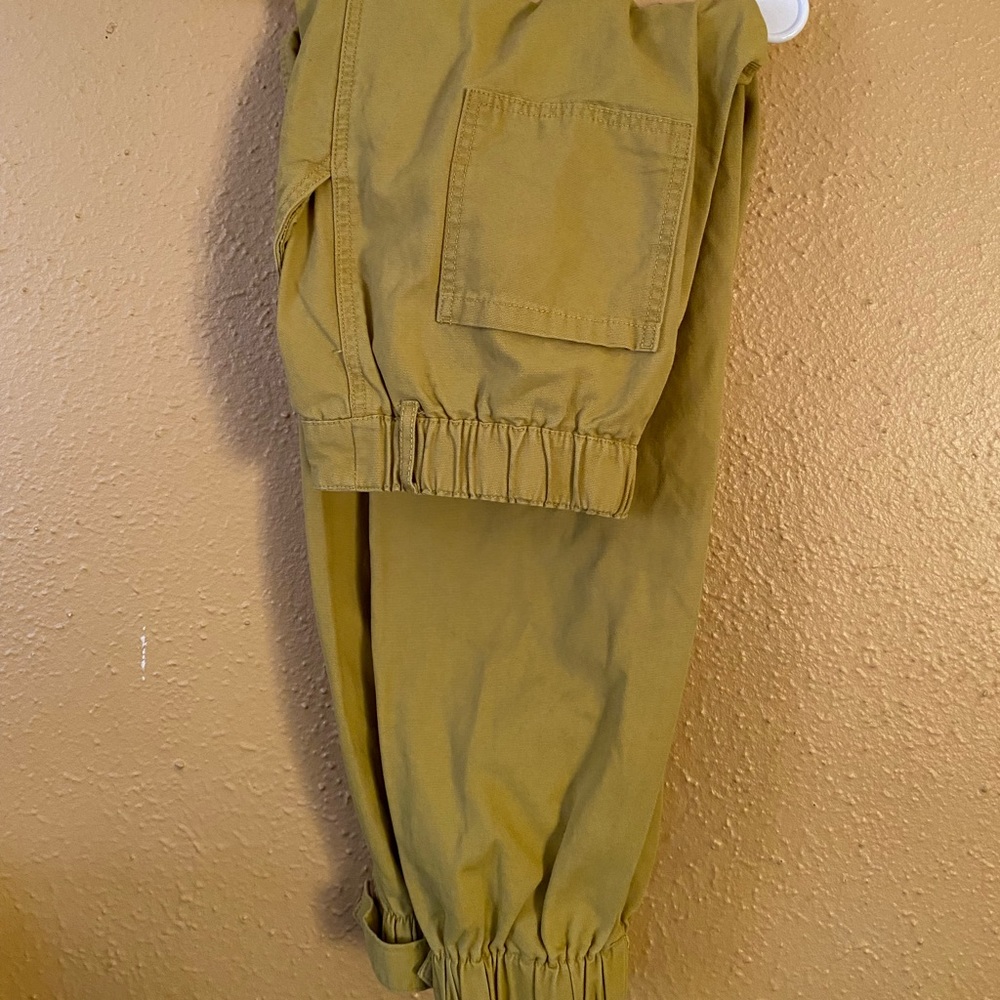 Yellow cargo pants